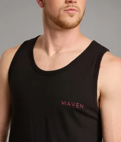 Tops | Maven Co-op Cut Badge Tank Top Black