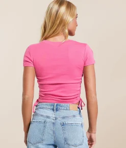 FITZ + EDDI Cut-Out Top Azalea Pink Hot