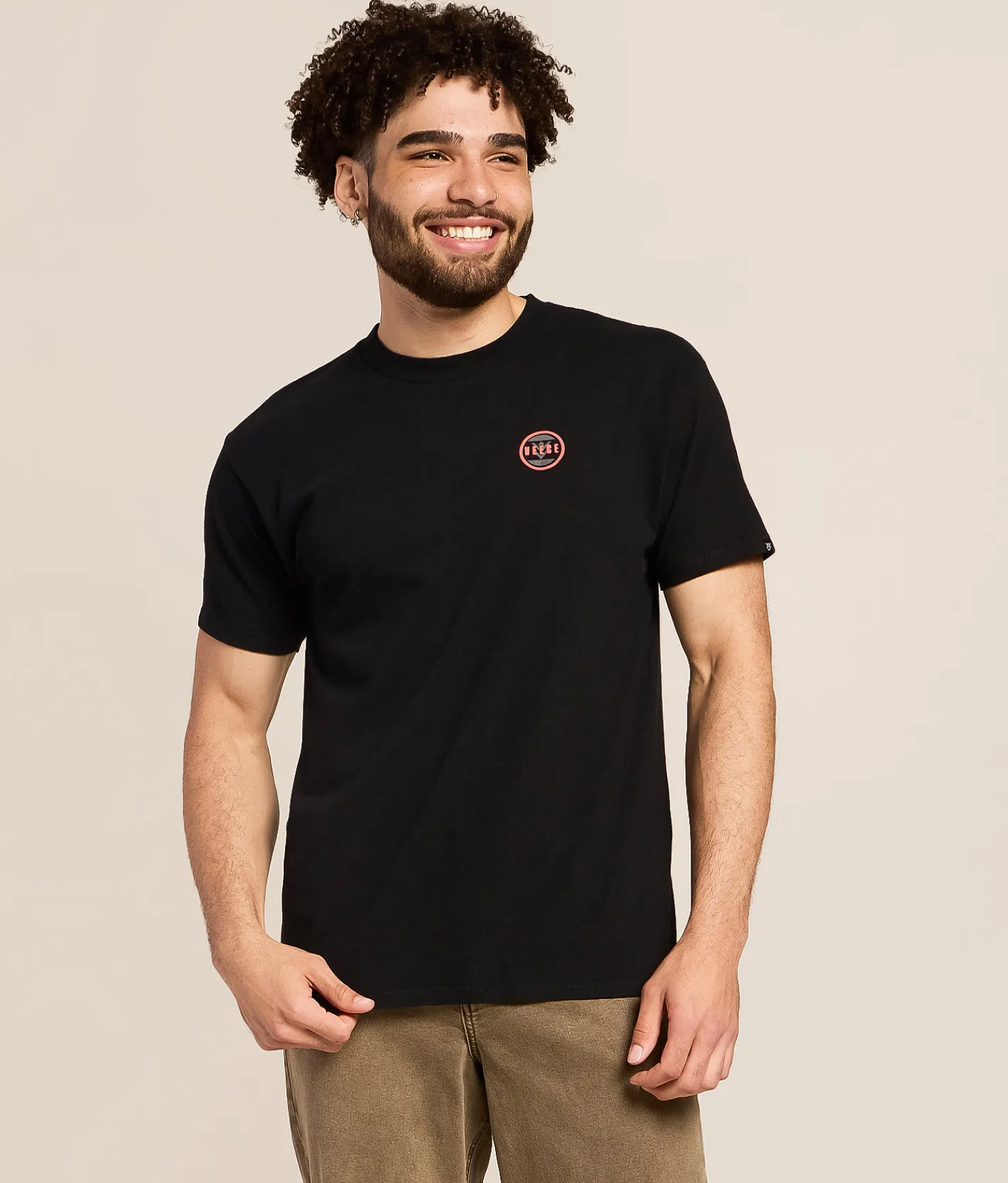 Veece Cut Through T-Shirt Washed Black Hot
