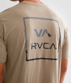 Graphic T-Shirts | RVCA Cut VA Sport T-Shirt Dark Khaki Sport