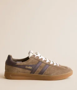 Gola® Cyclone Leather Sneaker Tobacco Dark Brown Gum Outlet