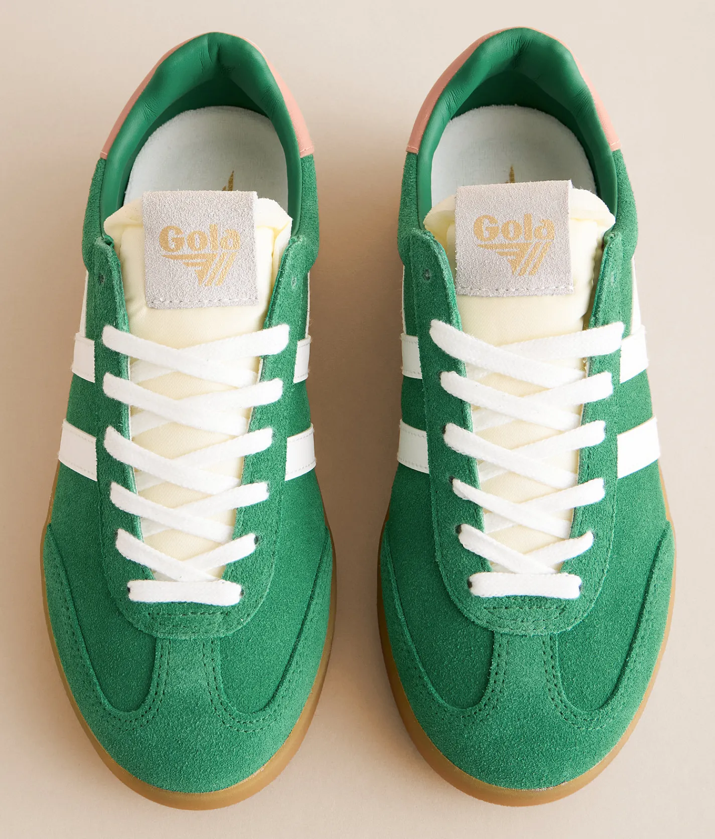 Shoes | Gola® Cyclone Suede Sneaker Emerald Off White
