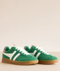 Shoes | Gola® Cyclone Suede Sneaker Emerald Off White