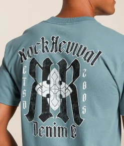 Rock Revival Dakota T-Shirt Good Grey Clearance