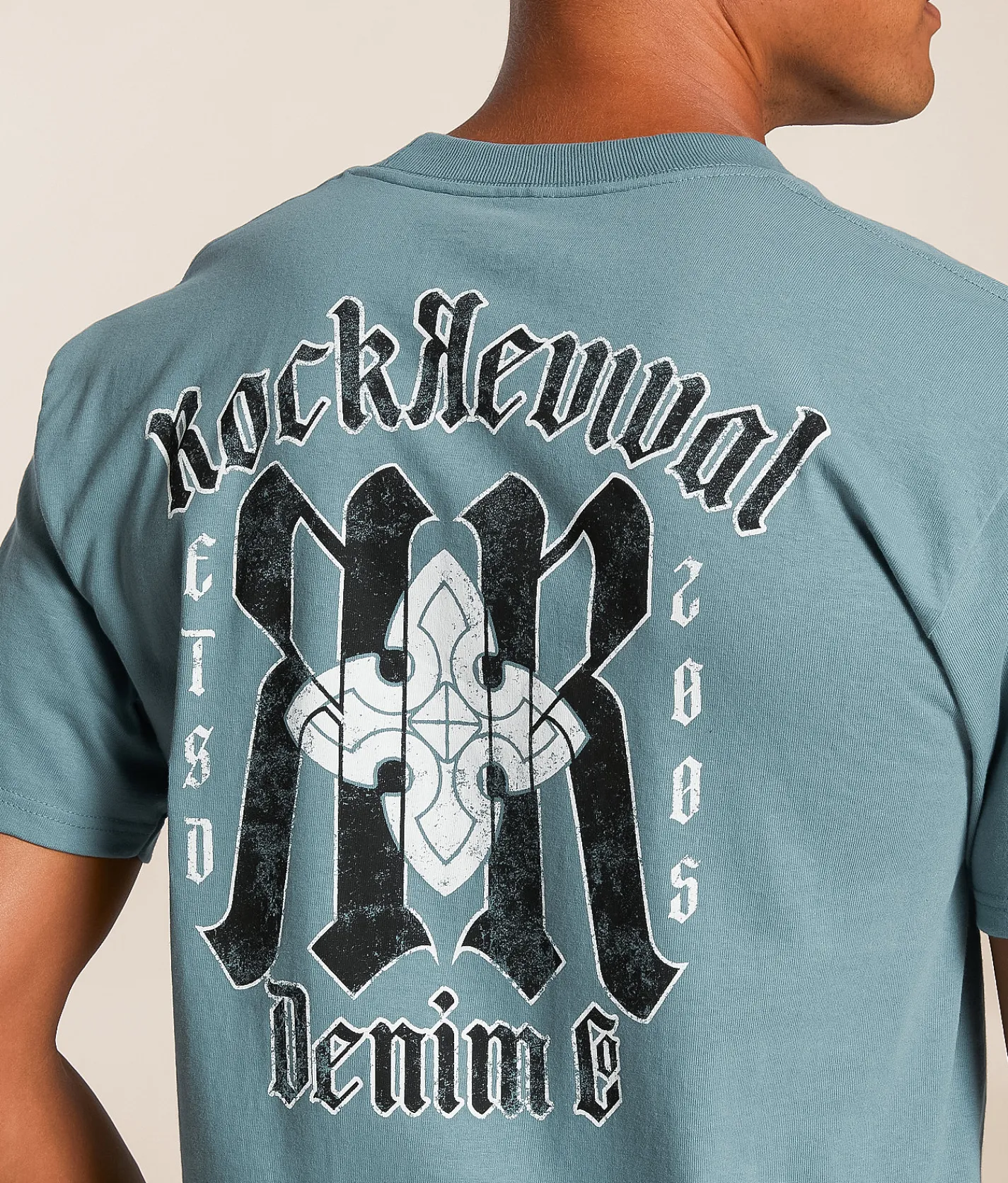 Rock Revival Dakota T-Shirt Good Grey Clearance