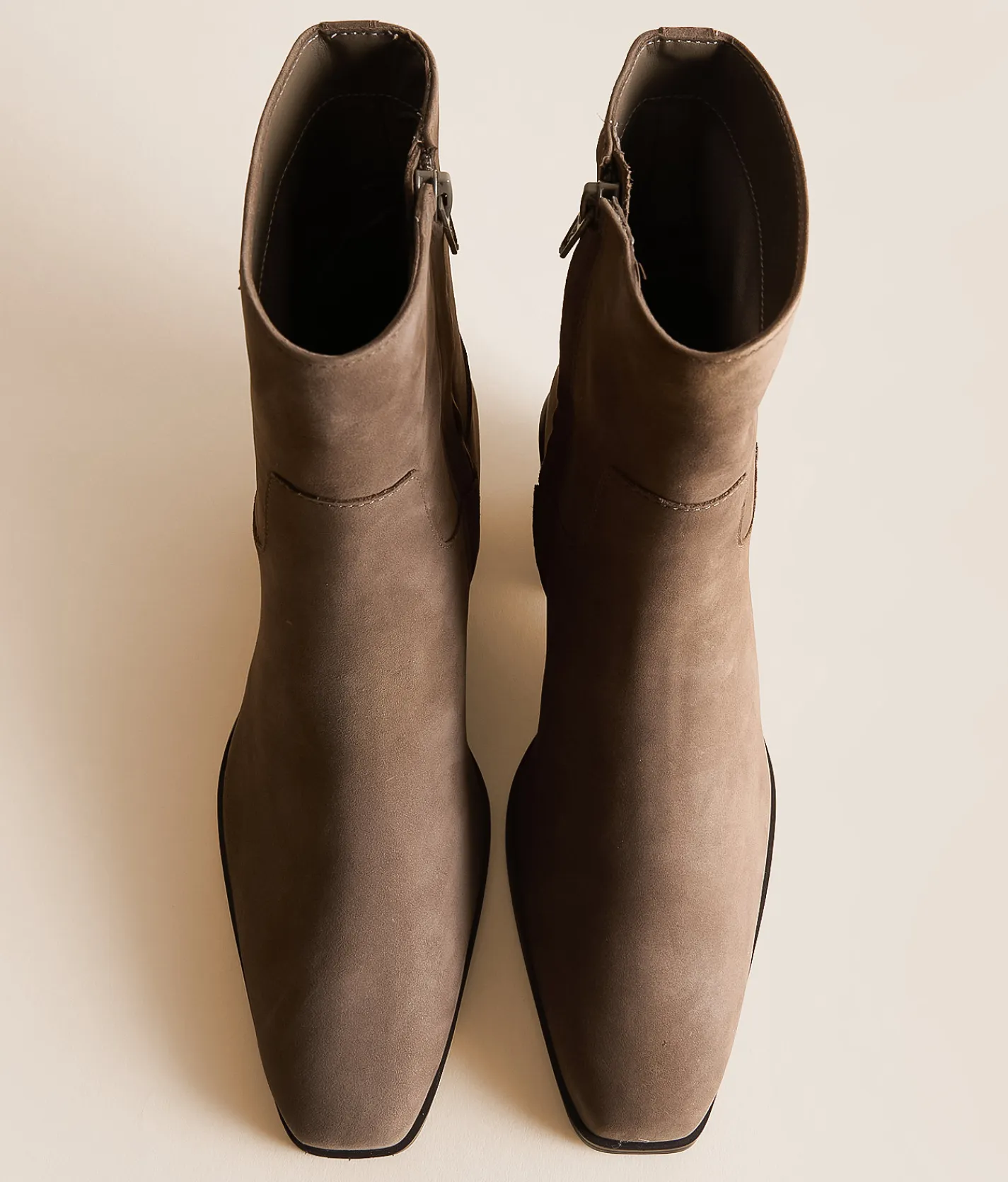 Steve Madden Daney Leather Ankle Boot Grey Suede Clearance