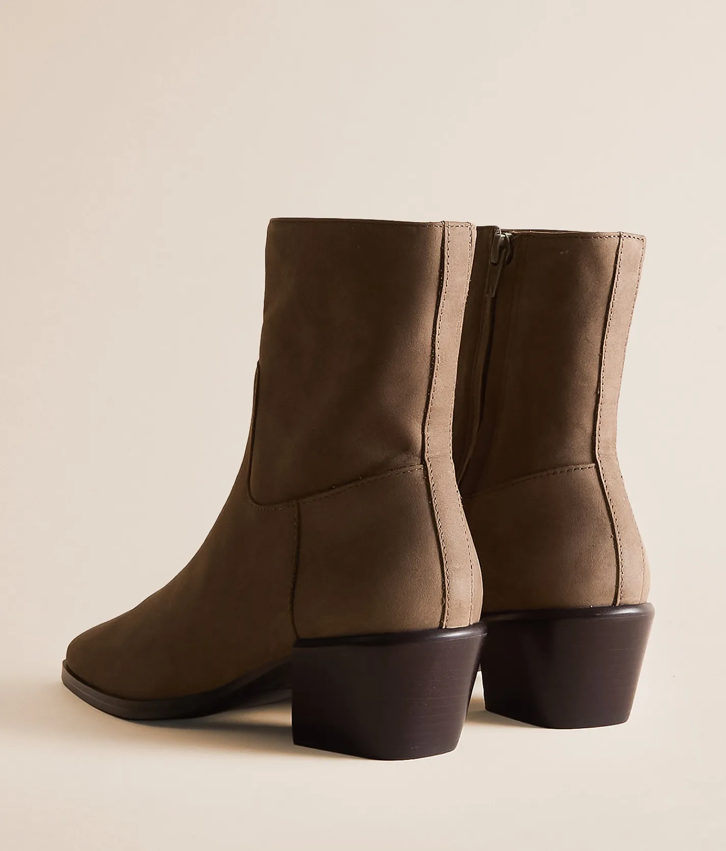 Steve Madden Daney Leather Ankle Boot Grey Suede Clearance