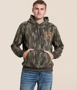 Brixton Danforth Camo Hooded Sweatshirt Bark Camo Outlet