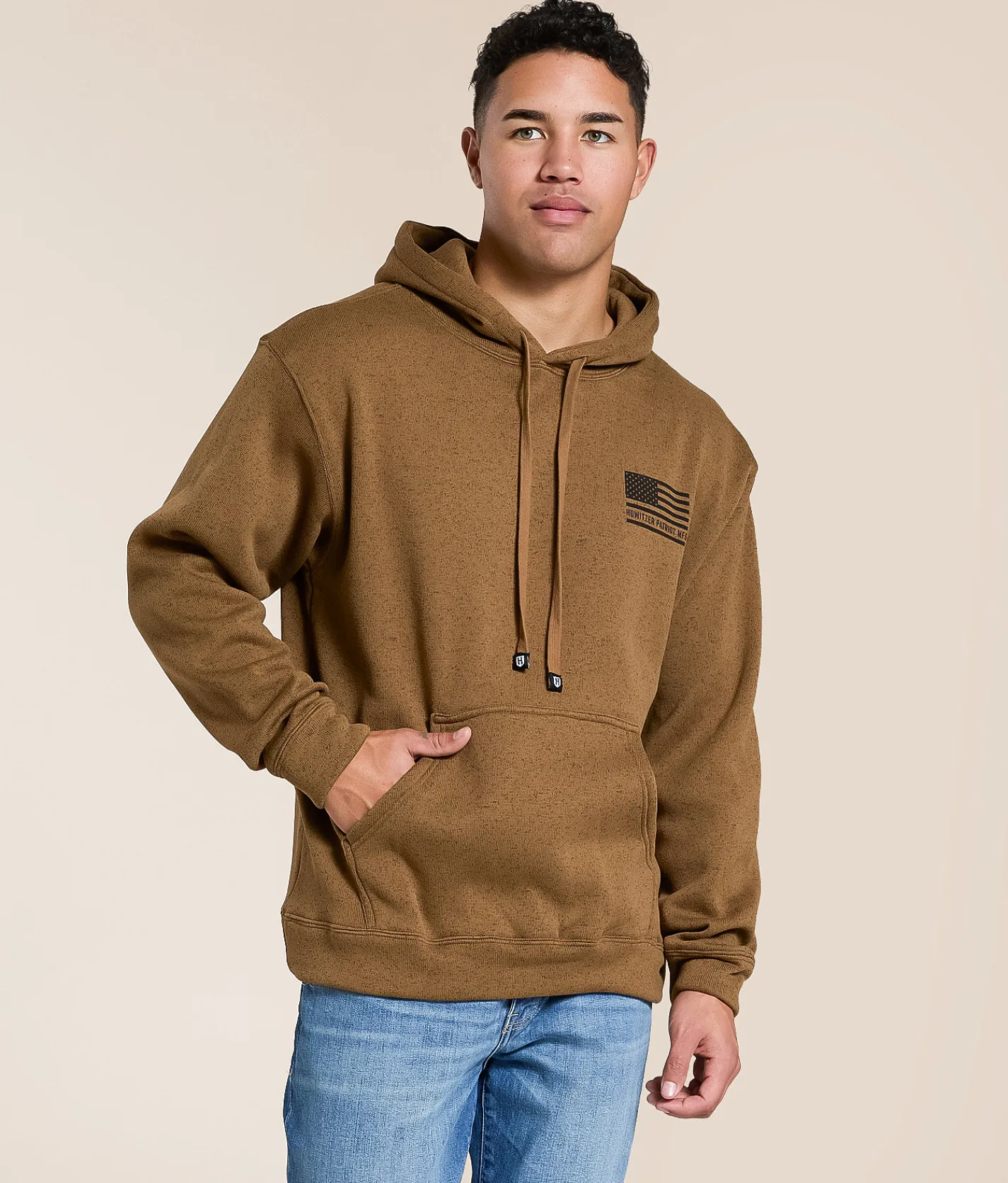 Tops | Howitzer Dangerous Goods Hooded Sweatshirt Timberwolf