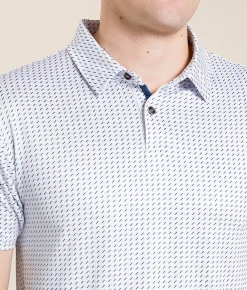 Activewear | J.B. Holt Dano Performance Polo White Multi