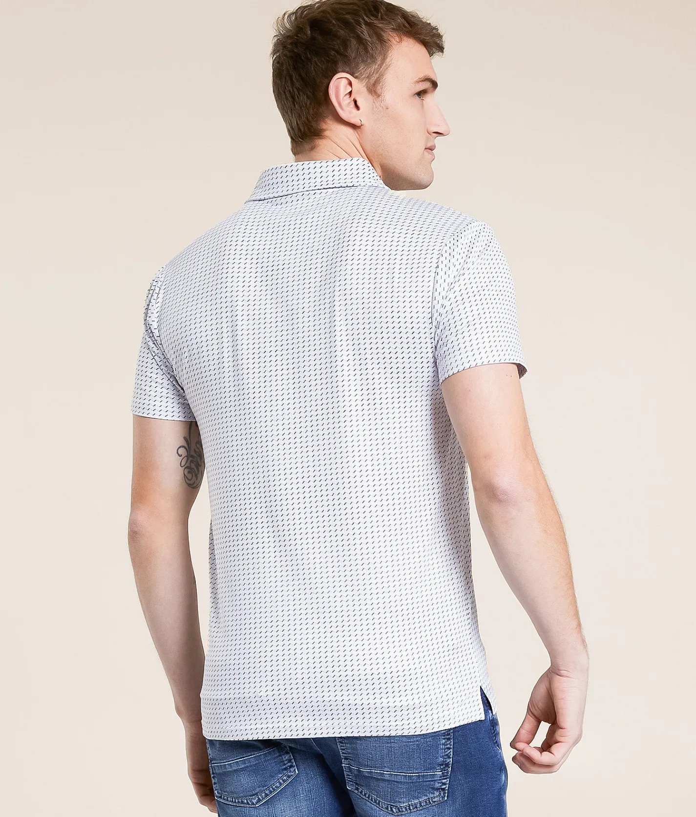 Activewear | J.B. Holt Dano Performance Polo White Multi
