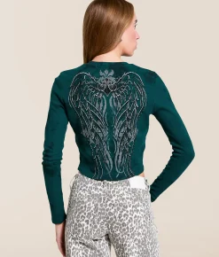 Affliction Daredevil Cropped Thermal Rain Forest Crystal Wash Online