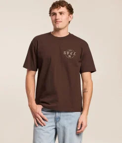 RVCA Dark Link T-Shirt Mocha Discount