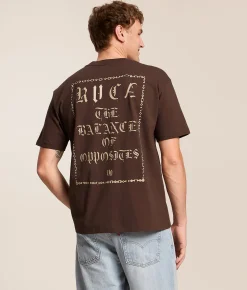 RVCA Dark Link T-Shirt Mocha Discount