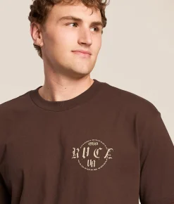 RVCA Dark Link T-Shirt Mocha Discount