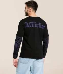 Tops | Affliction Darkness Falls T-Shirt Black