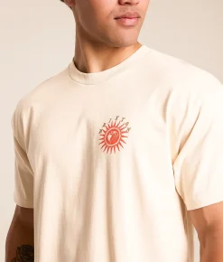 Tops|Graphic T-Shirts | Brixton Dark Paradise T-Shirt Cream