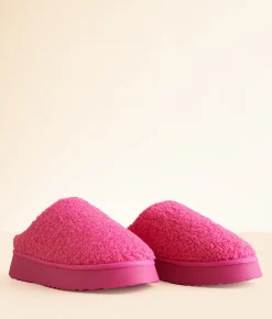 Shoes | Mia Darlaa Flatform Slipper Hot Pink