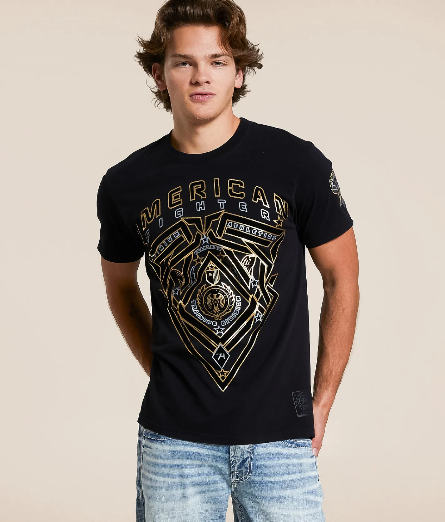 Tops|Graphic T-Shirts | American Fighter Darlington T-Shirt Black