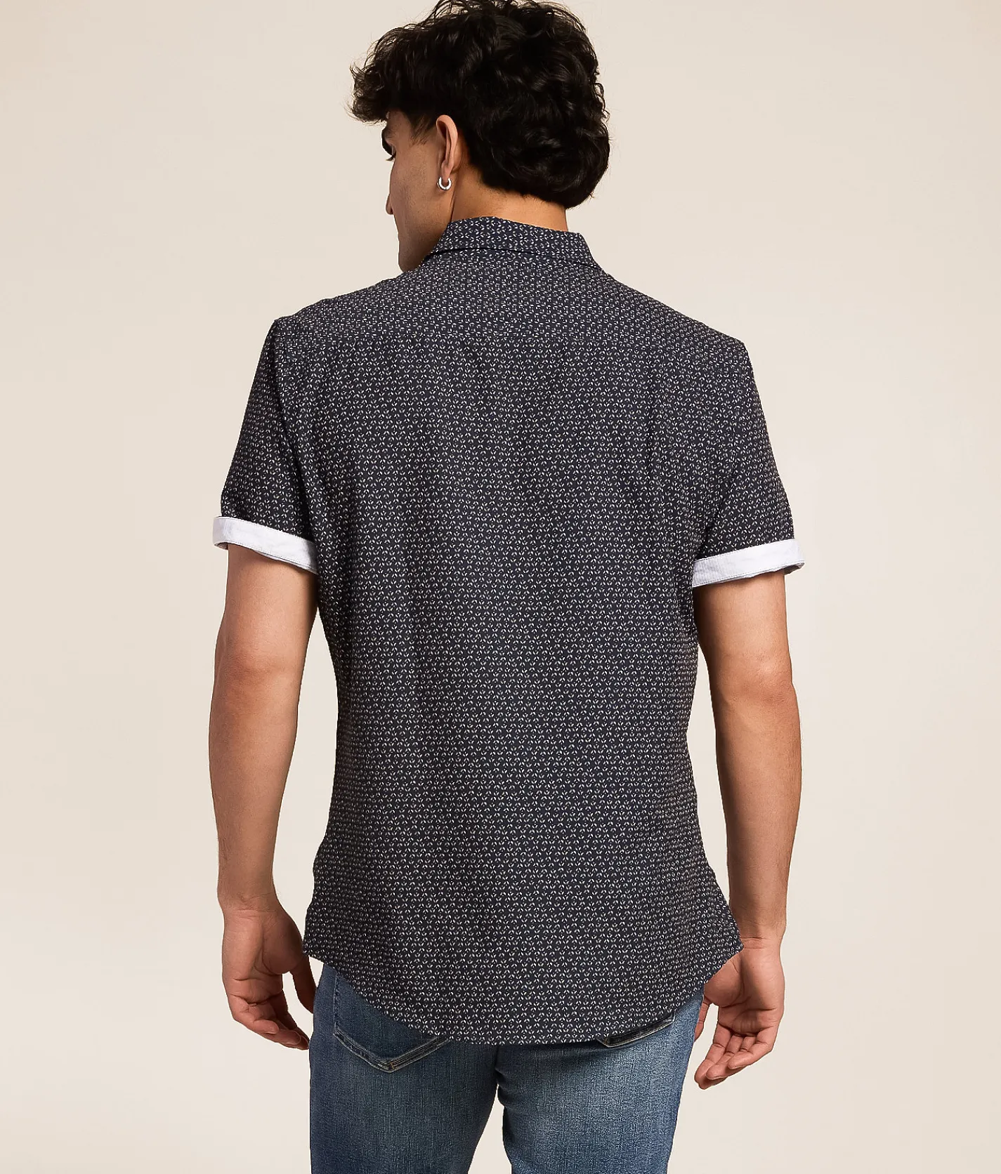 Tops | J.B. Holt Dash Athletic Performance Stretch Shirt Navy Coral