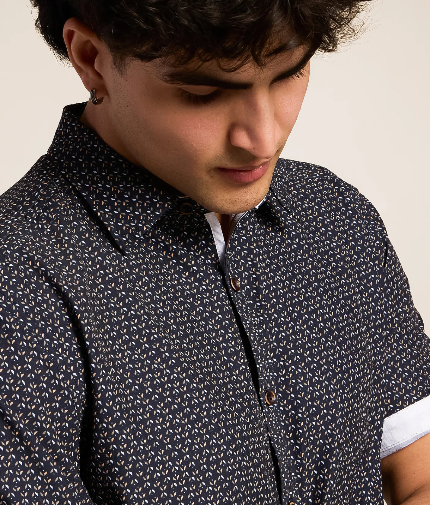 Tops | J.B. Holt Dash Athletic Performance Stretch Shirt Navy Coral