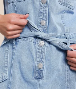 Rompers & Jumpsuits | Z Supply Dash Twill Romper Light Vintage Indigo