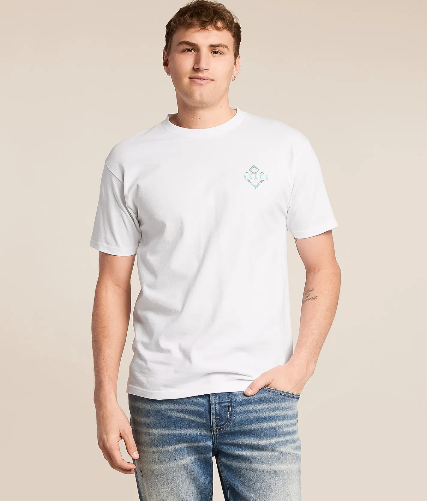 Veece Data Drip T-Shirt White Best