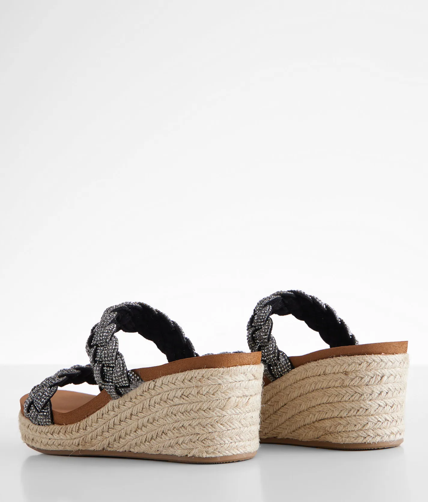 Shoes | Very G Davina Bedazzled Wedge Sandal Black