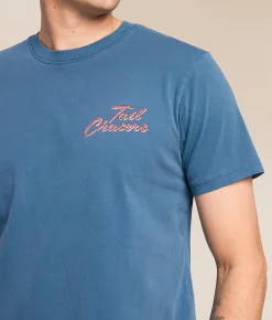 Tops|Graphic T-Shirts | Tail Chasers Club Day Drinkin T-Shirt Midnight Pigment Dye
