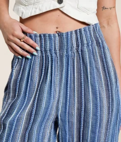 Bottoms | Free People Days End Pant Indigo Combo