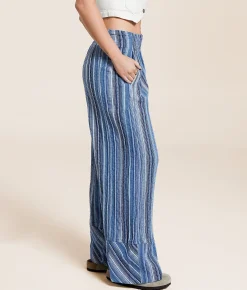 Bottoms | Free People Days End Pant Indigo Combo