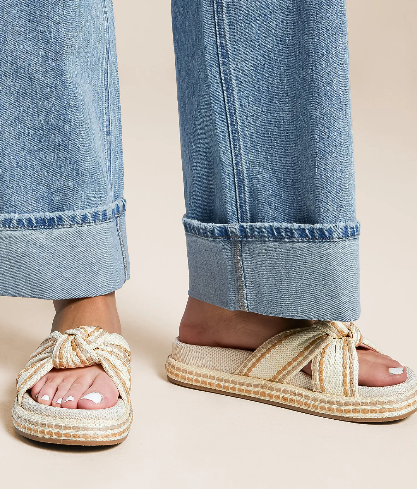Mia Daysie Knot Sandal Ivory Natural Sand Discount