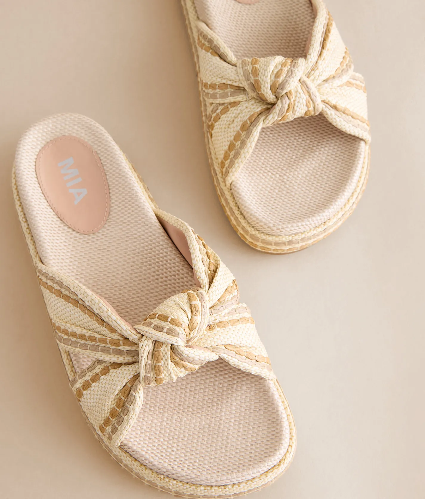 Mia Daysie Knot Sandal Ivory Natural Sand Discount
