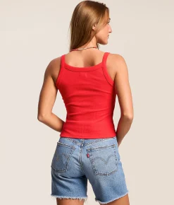 Tops | Billabong Day Trip Forever Cropped Tank Top Fiesta Red