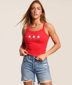 Tops | Billabong Day Trip Forever Cropped Tank Top Fiesta Red