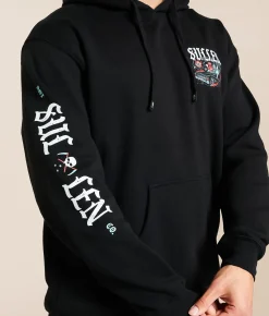 Sullen Dead End Detour Hooded Sweatshirt Jet Black Outlet