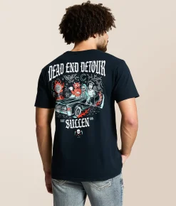 Graphic T-Shirts | Sullen Dead End Detour T-Shirt Obsidian