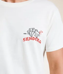 Sendero Provisions Co. Dead Man's Hand T-Shirt Vintage White New