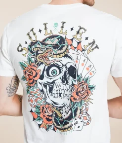 Graphic T-Shirts | Sullen Deal Me In T-Shirt Antique White