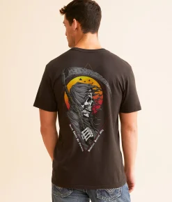 Graphic T-Shirts | Howitzer Death Awaits T-Shirt Vintage Black