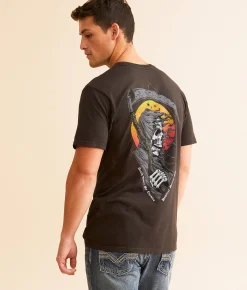 Graphic T-Shirts | Howitzer Death Awaits T-Shirt Vintage Black