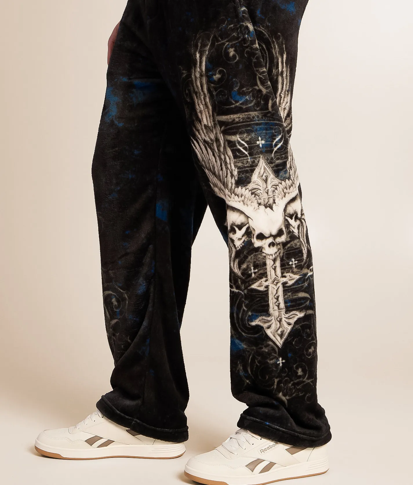 Affliction Death Eyes Fleece Pajama Pant Multi Colored Outlet