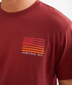 Howitzer Death Is Certain T-Shirt Cabernet New