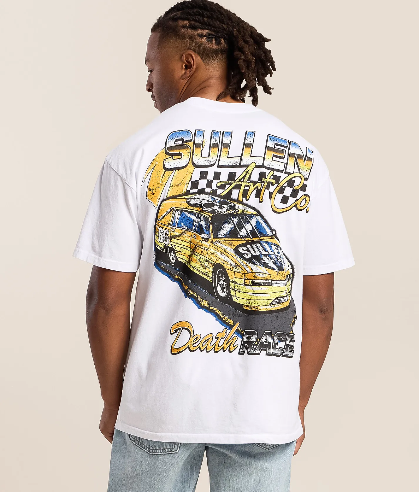 Sullen Death Race T-Shirt White New