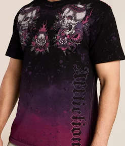Graphic T-Shirts | Affliction Death Wager T-Shirt Black
