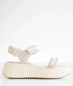 Dolce Vita Debra Flatform Sandal Ivory Suede Online