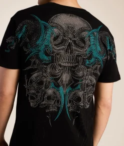 Affliction December Horizon T-Shirt Black New