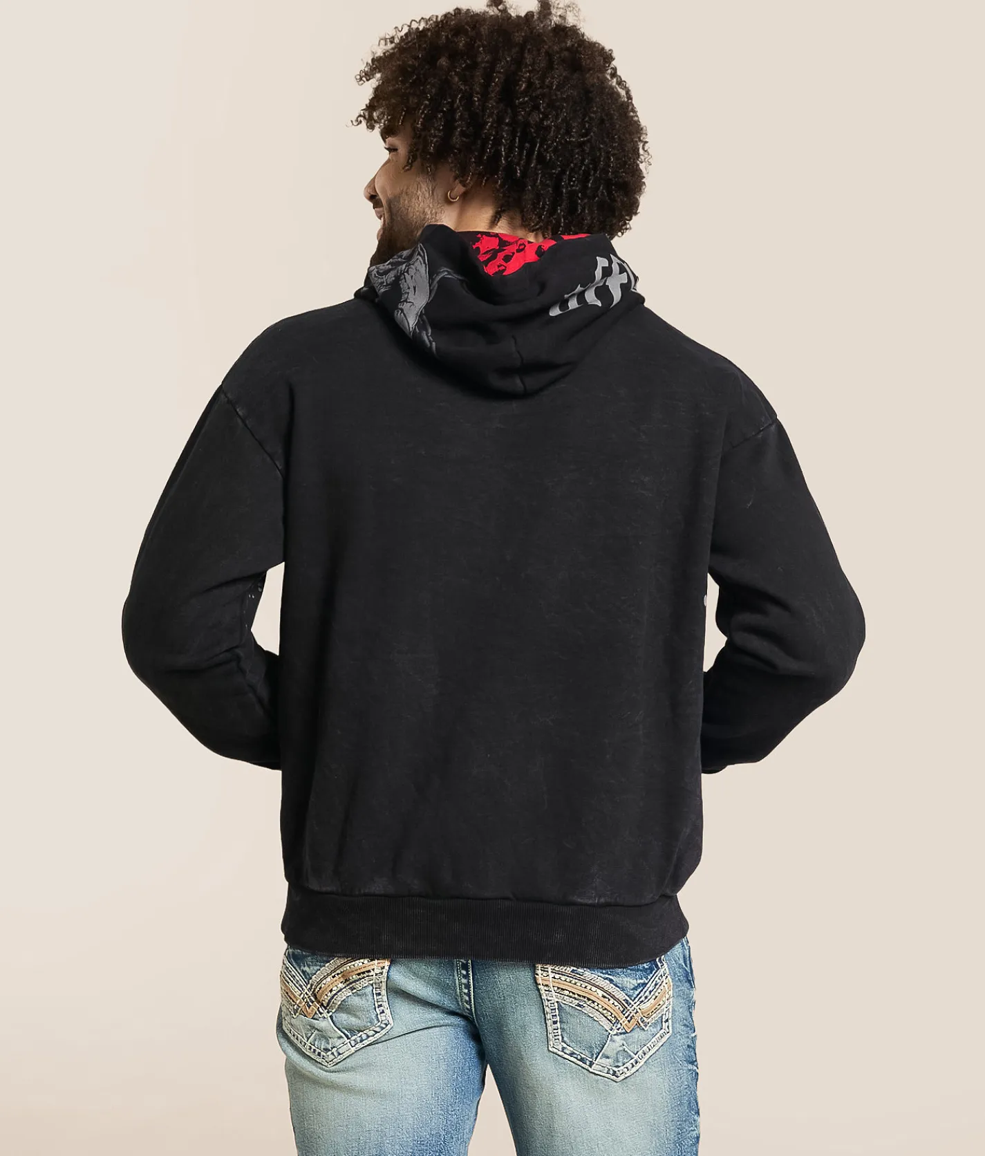 Affliction Decimation Hooded Sweatshirt Black Lava Wash Best
