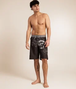 Affliction Decimation Stretch Boardshort Black Discount