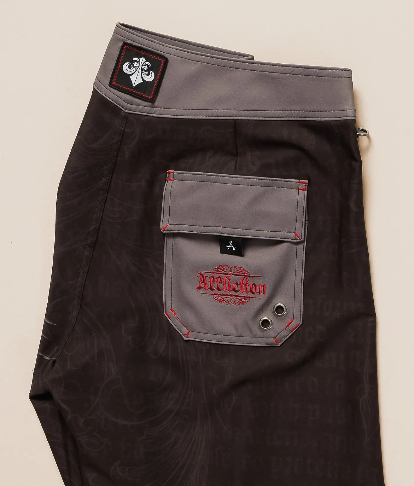 Affliction Decimation Stretch Boardshort Black Discount